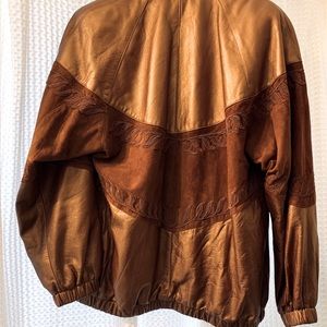 Vintage Bronze Leather Jacket